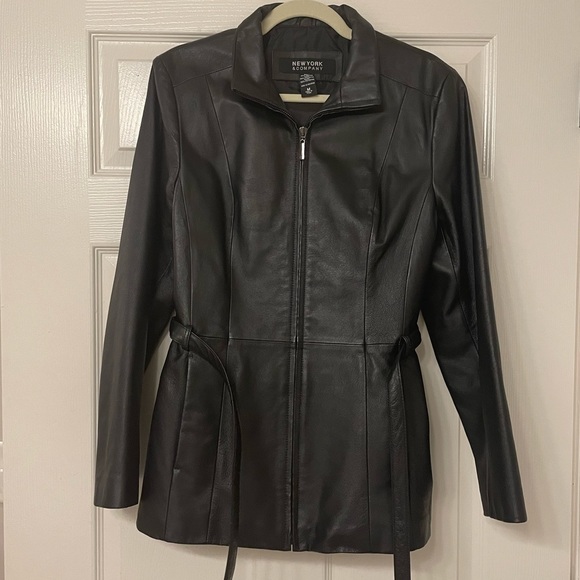 100% Soft Leather Jacket by New York and Company Size M - Picture 10 of 11